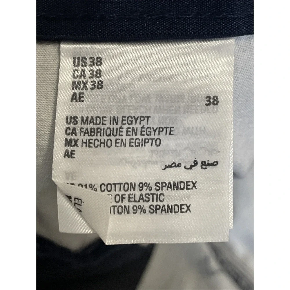 Club Room All Over Palm Trees Navy Blue Chino Shorts NWT Men's Size 38x9 Stretch